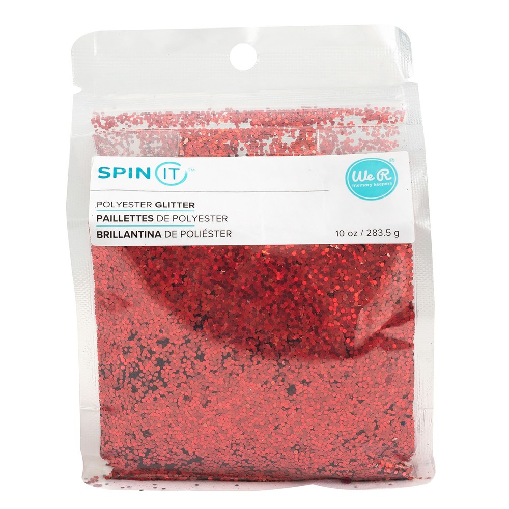 We R Spin It Chunky Glitter 10oz-Red