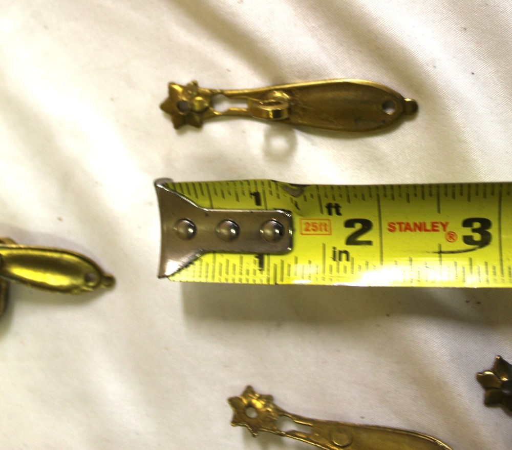 Solid Brass Key Hole and Pulls . Small Cabinets , Box,s , Set of 7 here