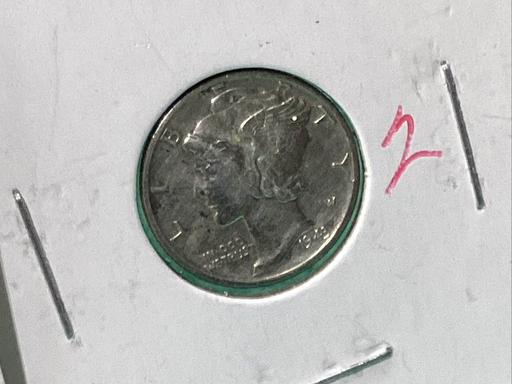 THREE 1943 MERCURY HEAD DIMES 🍀