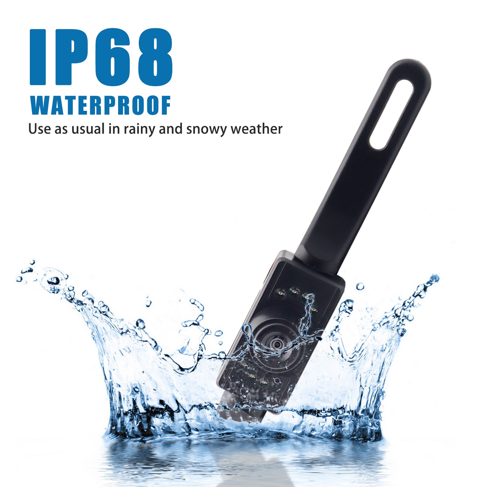 170° License Plate Frame Backup Camera Parking Reverse Night Vision Waterproof