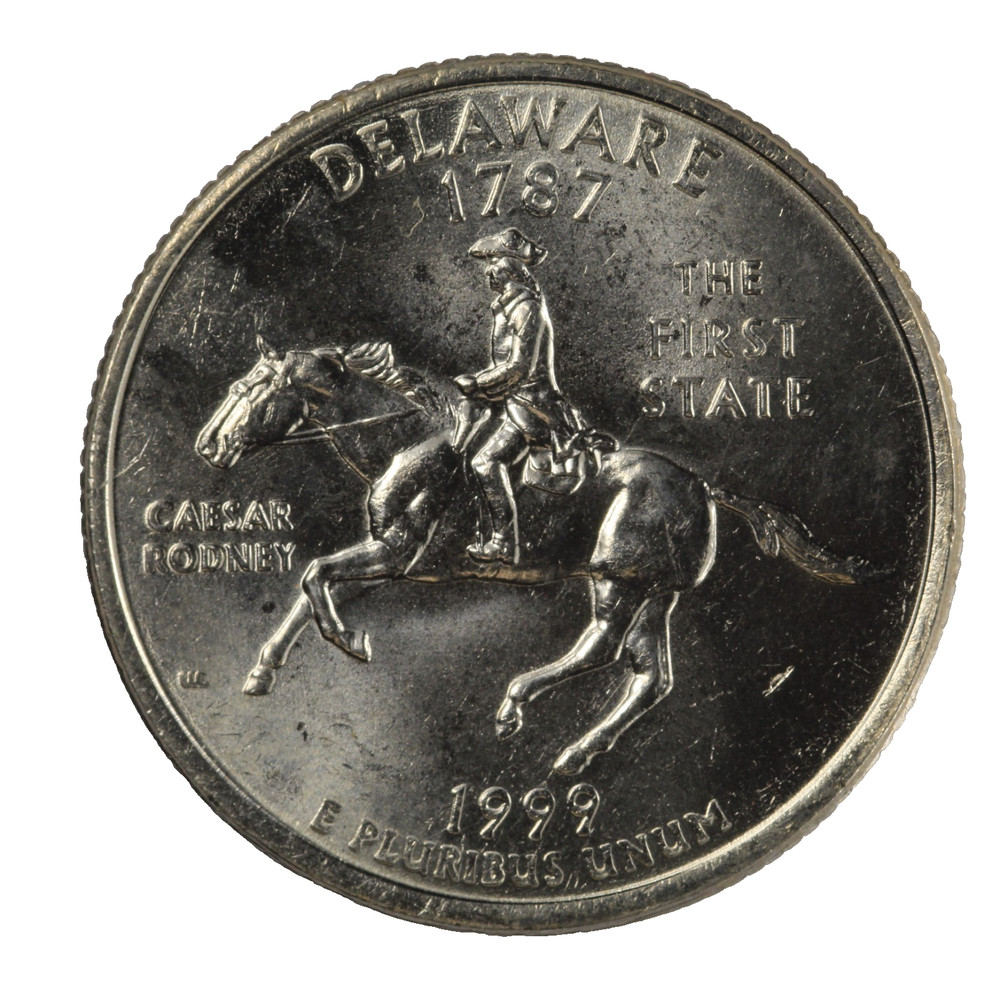 DELAWARE 1999D Washington State Quarter Uncirculated Clad 25c