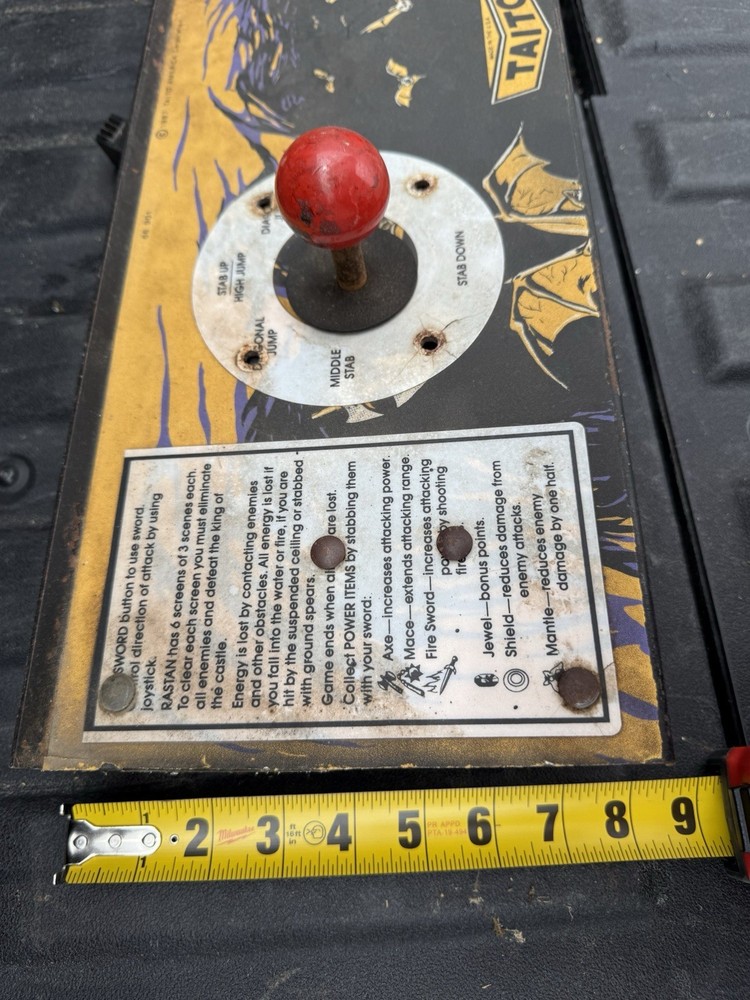 Tatio “RASTAN” Joystick & Buttons Metal Control Panel