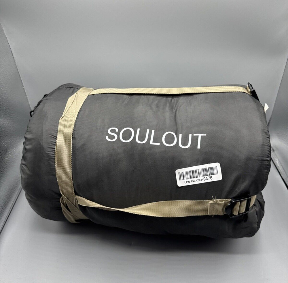 Envelope Sleeping Bag 3-4 Seasons Waterproof Dark Gray