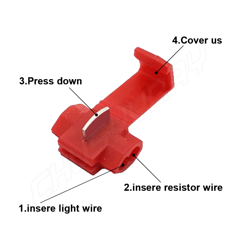 Dos resistencias de carga de 50W 6ohmKit Stop Flicker Error Code y CANBUS Fix 2x