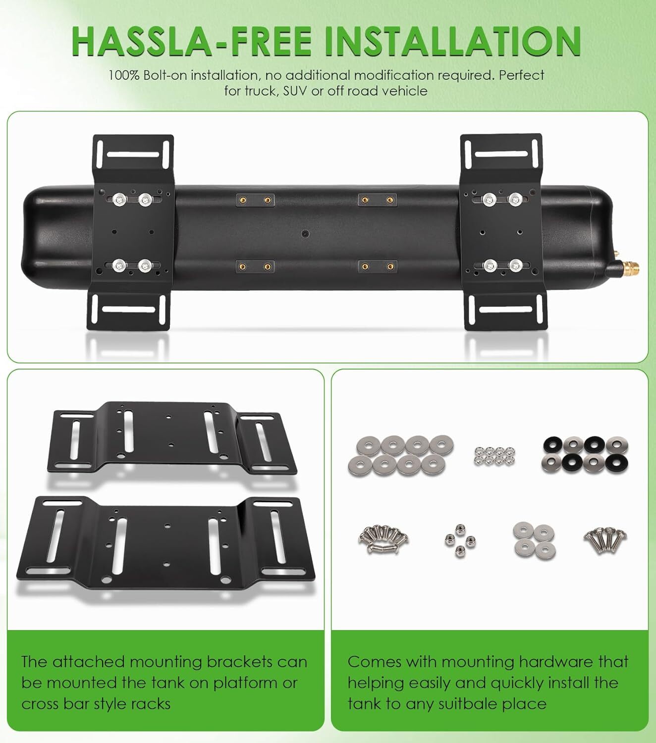 8-Gallon Pressurized Water Tank for Camping Showers,Overlanding,Outdoor Activity