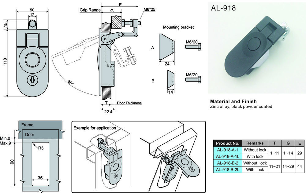 Compression Latch Replace Southco C5-11-35 Sealed Lever Adjustable W Gasket