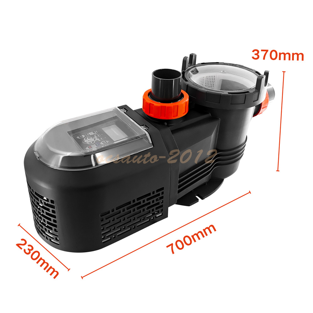 NEW 2.5HP 10567GPH High Flow Energy Efficient Pool Pump Variable Speed Pool Pump