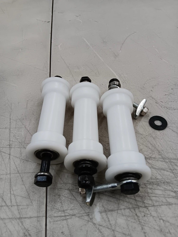 Three Concept 2 Rower Top Seat Rollers replacement part for model C D E