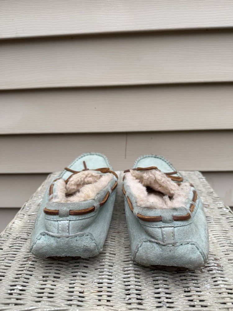 UGG DAKOTA ETHER SHEARLING LINED MOCCASIN SLIPPERS US 11