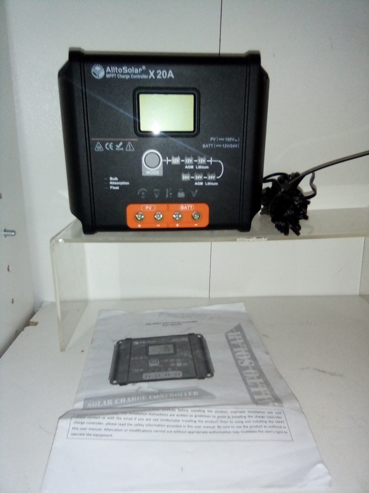 AlltoSolar 20A MPPT Solar Charge Controller 12V
