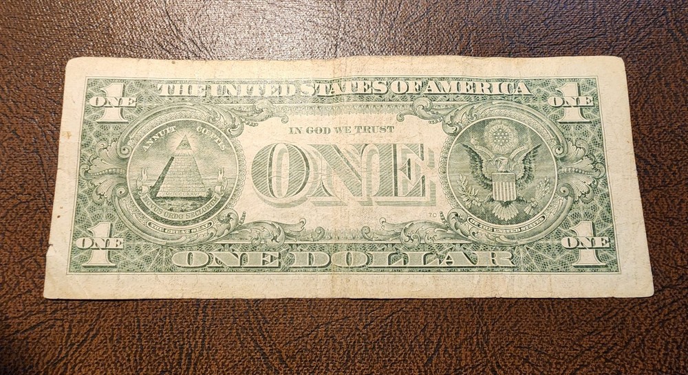 "INSUFFICIENT INK SERIAL # ERROR" 2013 $1 BANKNOTE ERROR #L6095959_ MISSING NUMB