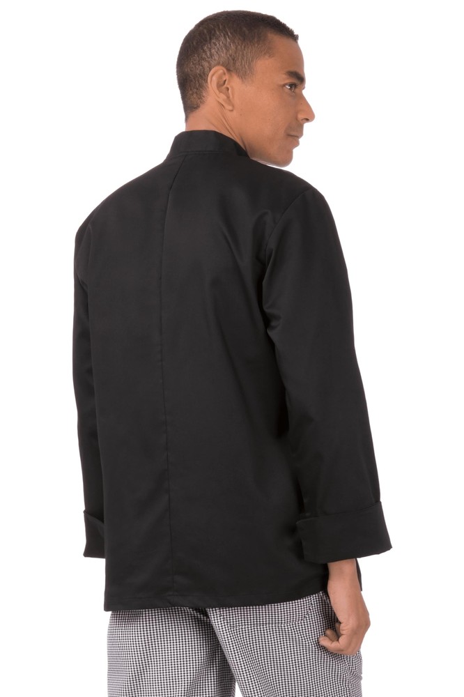 Unisex Bastille Chef Coat Black Medium
