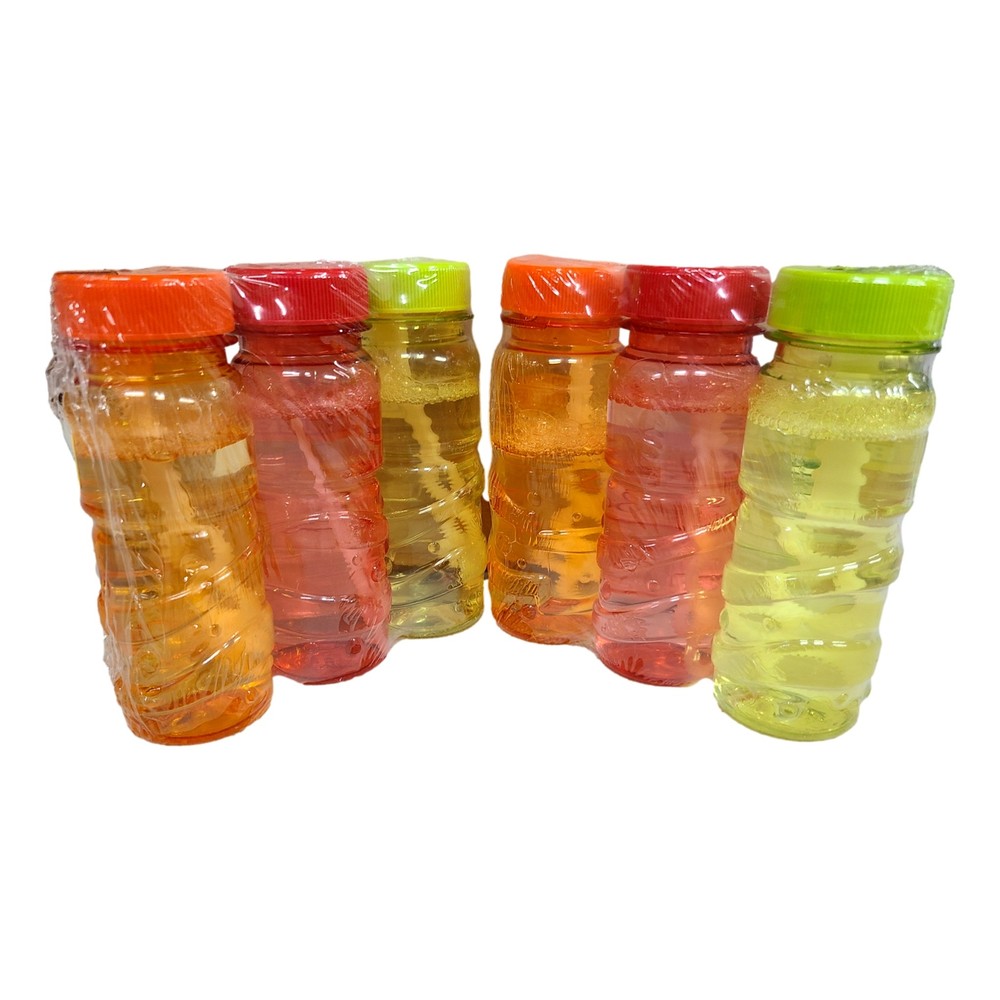 Multi Pack Kids Stuff 4 oz Bubble Bottles Super Bubble Solution 6 Pc Multi