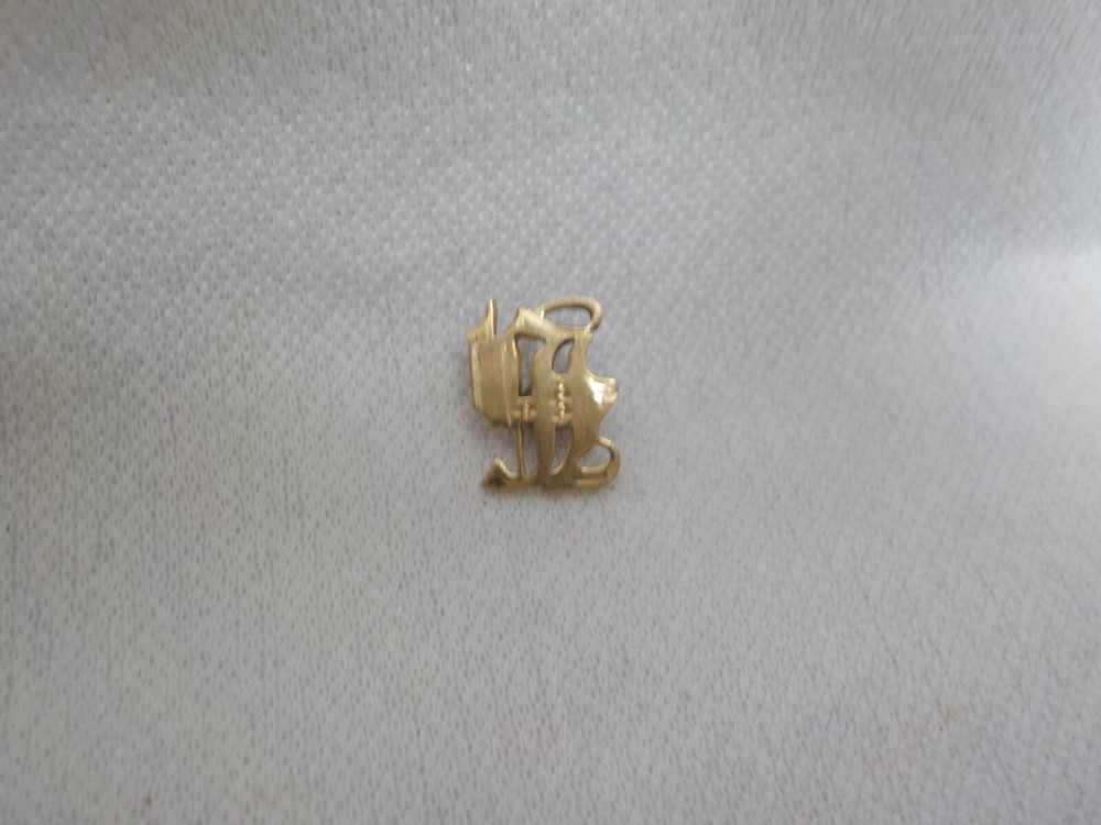 10K SOLID GOLD MONOGRAM INITIAL LETTER EMBLEM JEWELRY FINDINGS RING MONOGRAM #12
