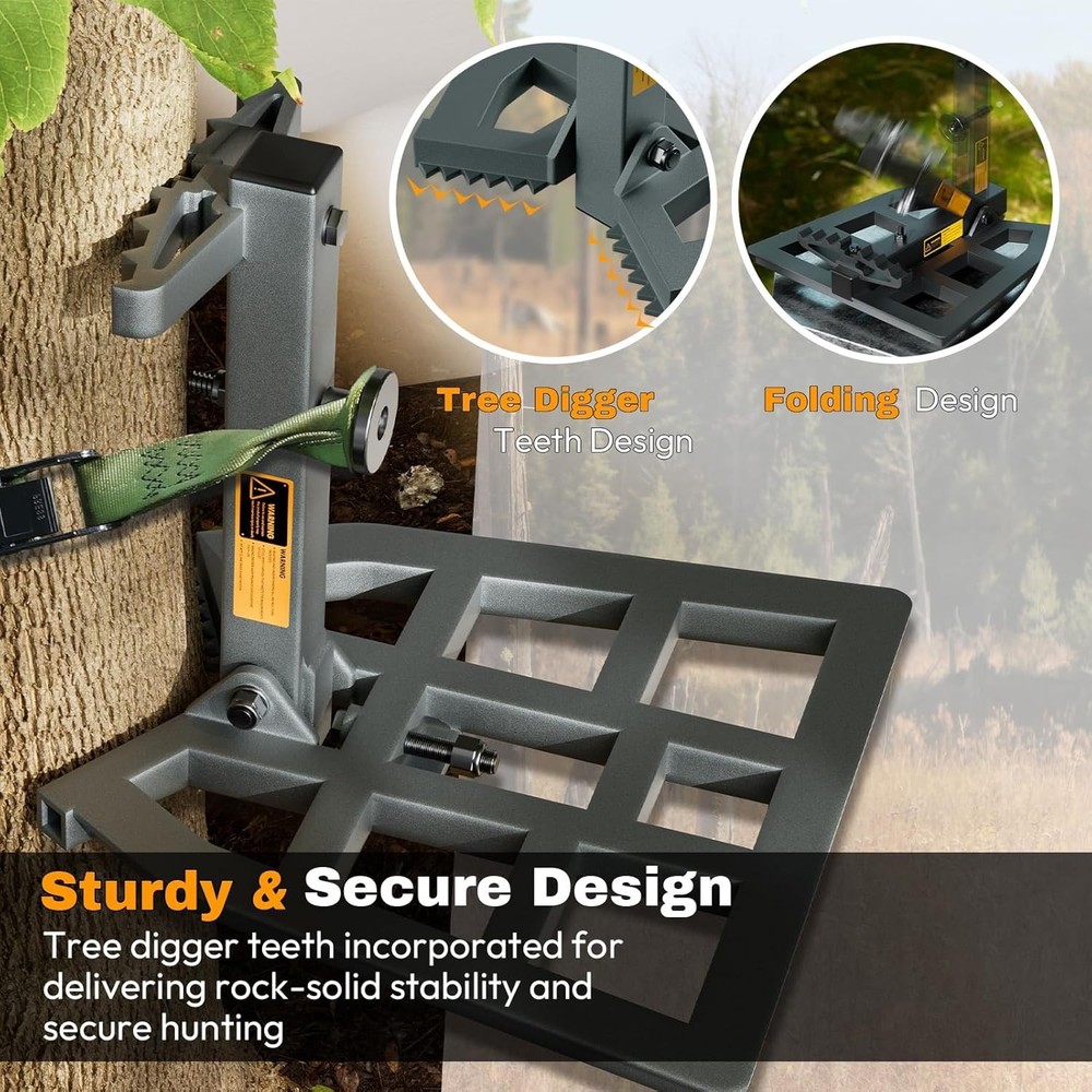 Tomaki Saddle Hunting Platform, Aluminum Adjustable Tree Saddle Platform