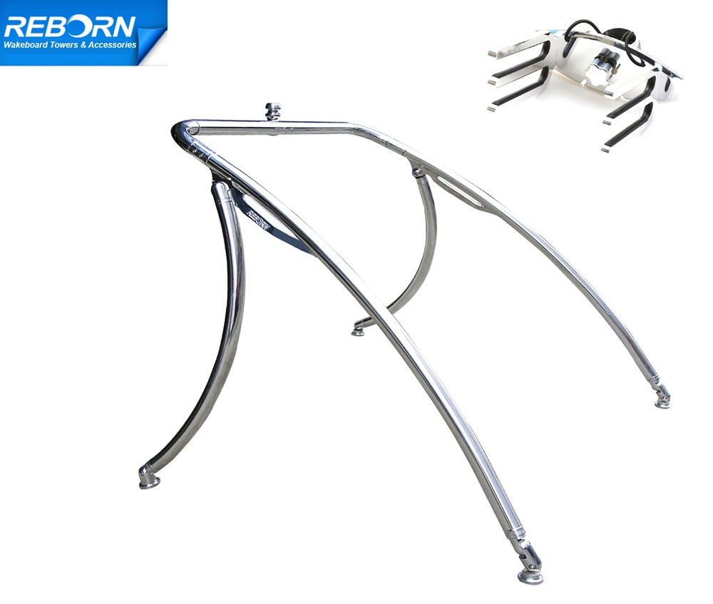 Promotion! Reborn Elevate Wakeboard Tower + 1 Pro Quick Release Wakeboard Rack