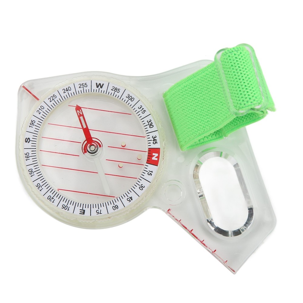 Orienteering Compass Clear Scale ABS Multifunction Thumb Compass With Luminous