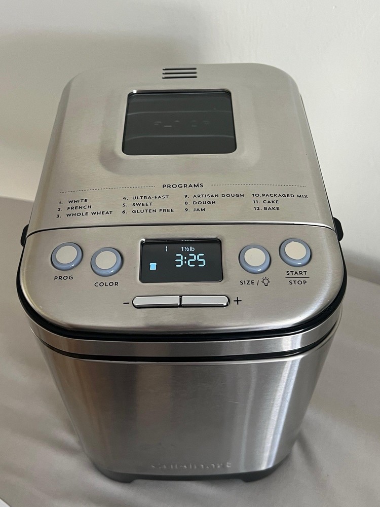 Cuisinart CBK-110 Automatic Bread Maker Compact Stainless Steel 12 Programs