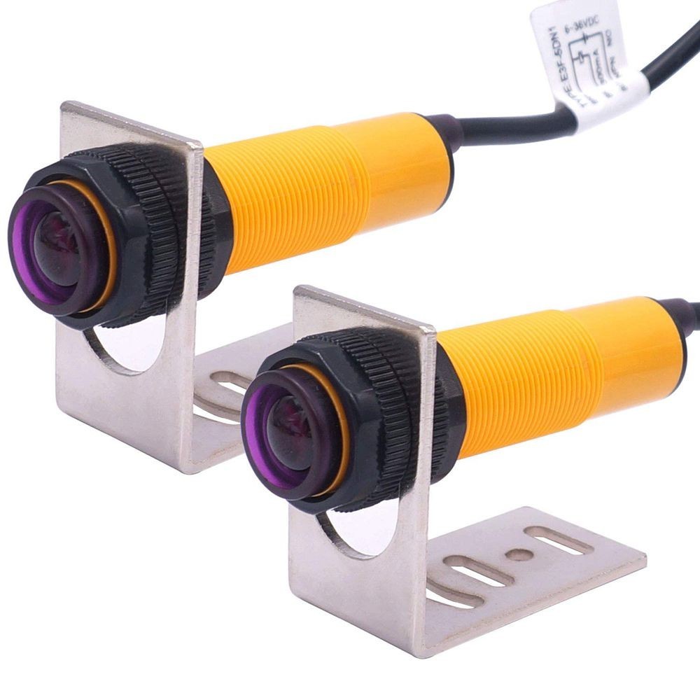 1 Pair Photoelectric Sensor M18 Infrared Ray Through-Beam Reflection Switch C764