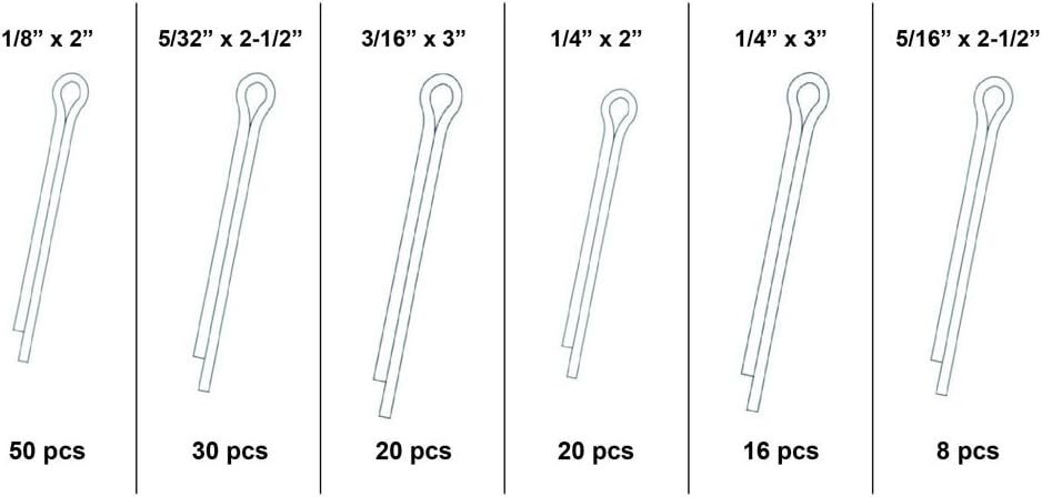 Swordfish 31100 - 144pc Cotter Pin Assortment
