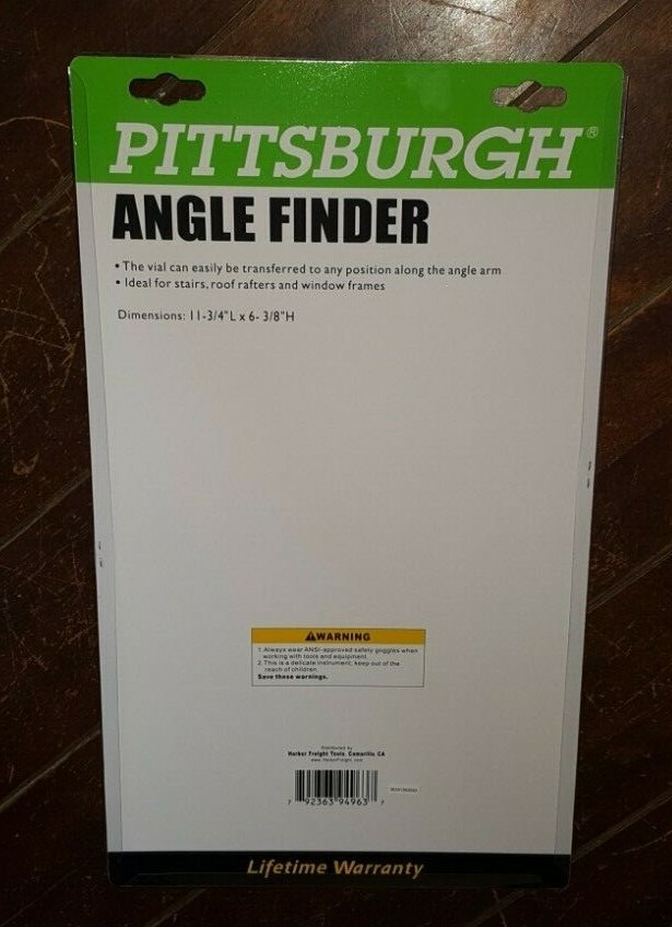 Angle Finder: Use as a Regular Level, a T-Square & Sliding Set Square ~ #94963