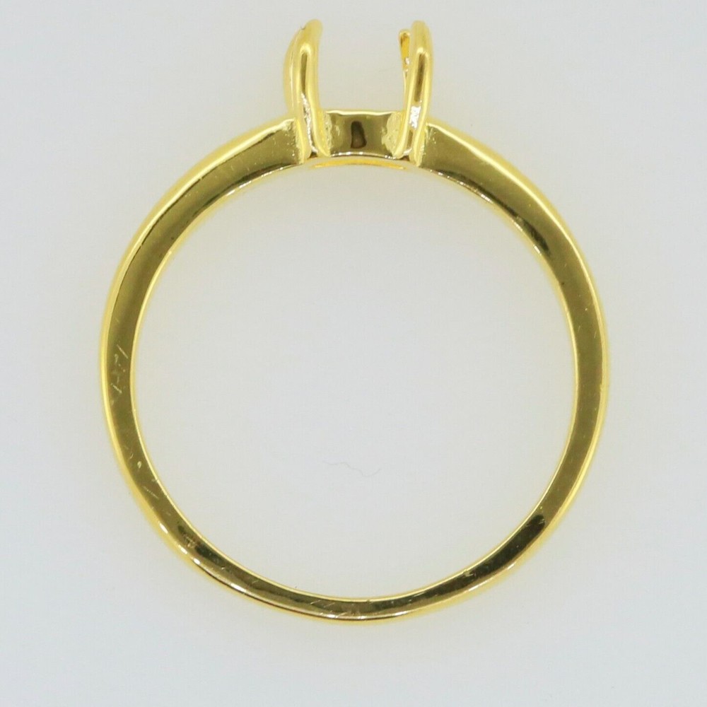 Sterling Silver Semi Mount Ring Setting Cab Oval OV 5x3mm