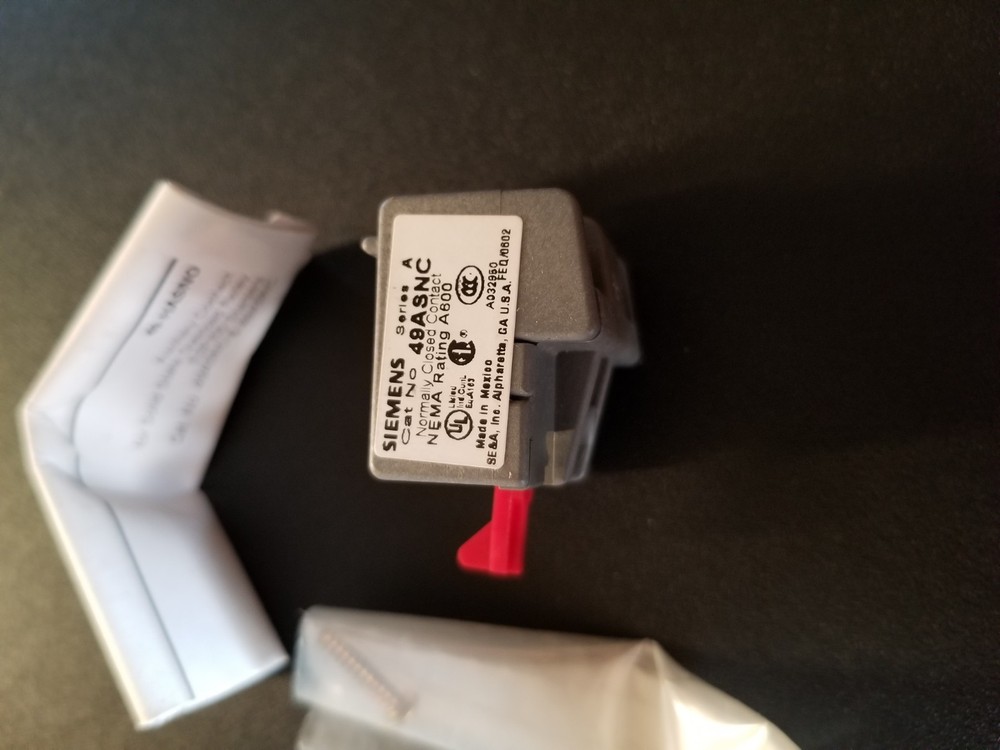 SIEMENS AUXILIARY CONTACT 49ASNC
