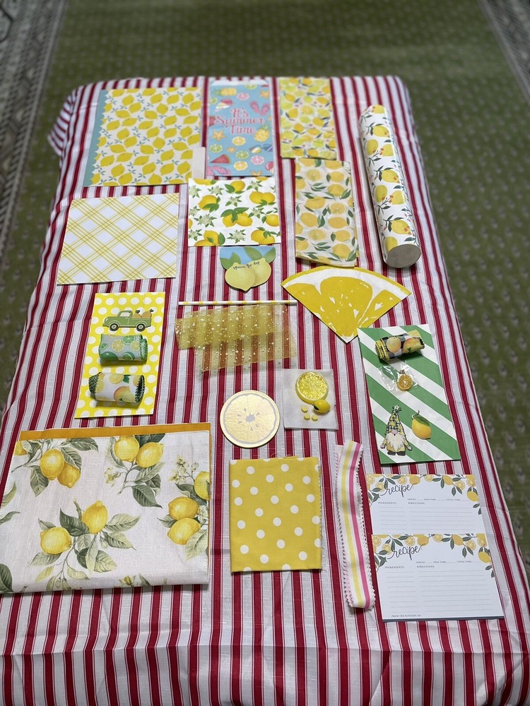 New Lemon Themed Junk Journal Kit