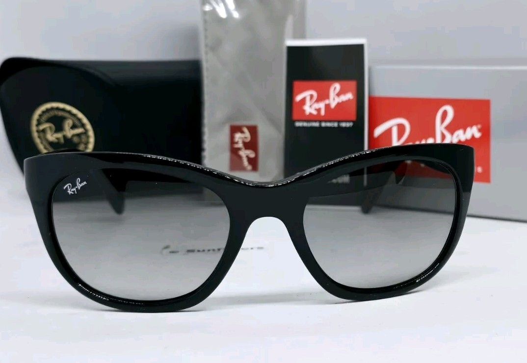 RAY BAN black/grey gradient RB4216 601/11 56 sunglasses NEW IN BOX! Authentic!