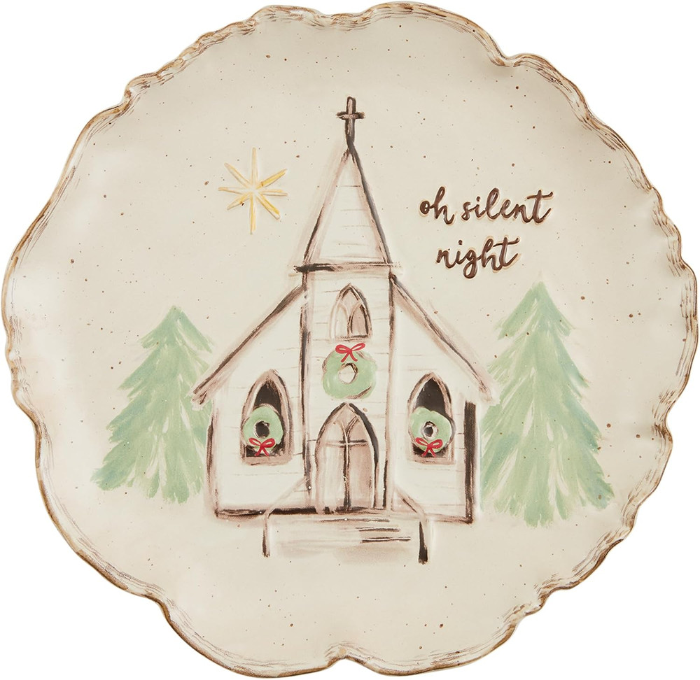 round Church Platter; 12" Dia