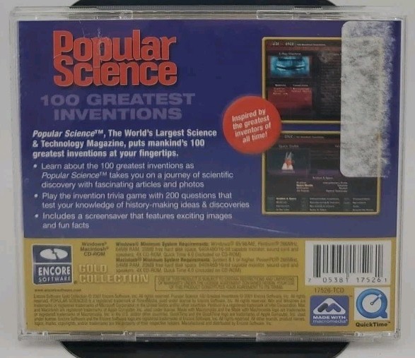 Popular Science 100 Greatest Inventions CD-ROM