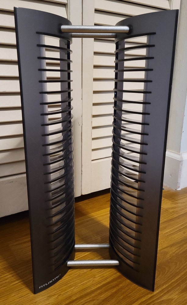 Atlantic Vintage CD Storage Rack Tower Holds 25 CDs