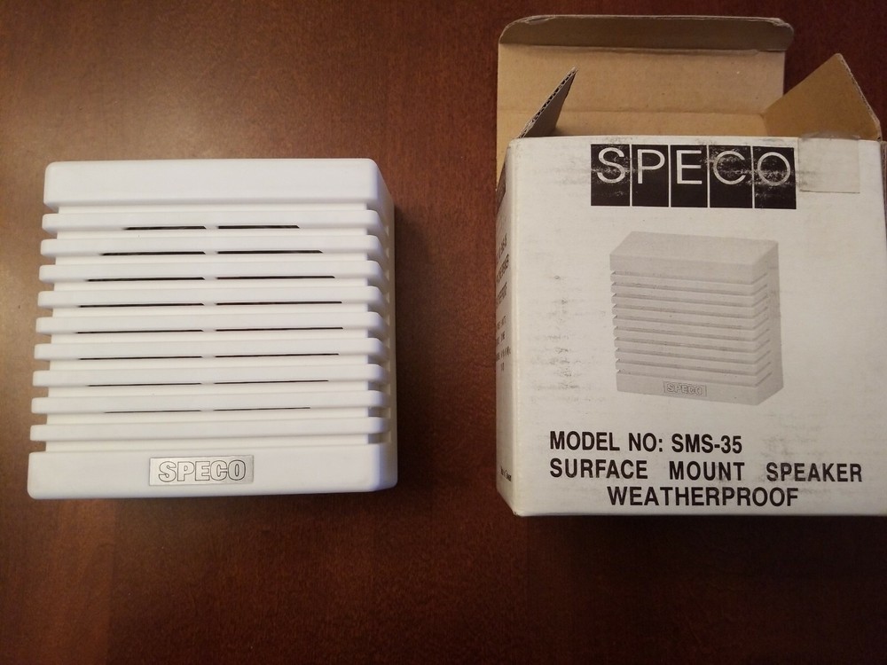Speco SMS-35 Surface Mount Weatherproof 3-1/2" Speaker