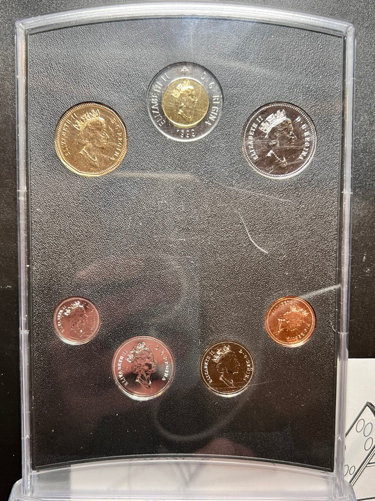 1999 OH CANADA Uncirculated 7-Coin Display Set