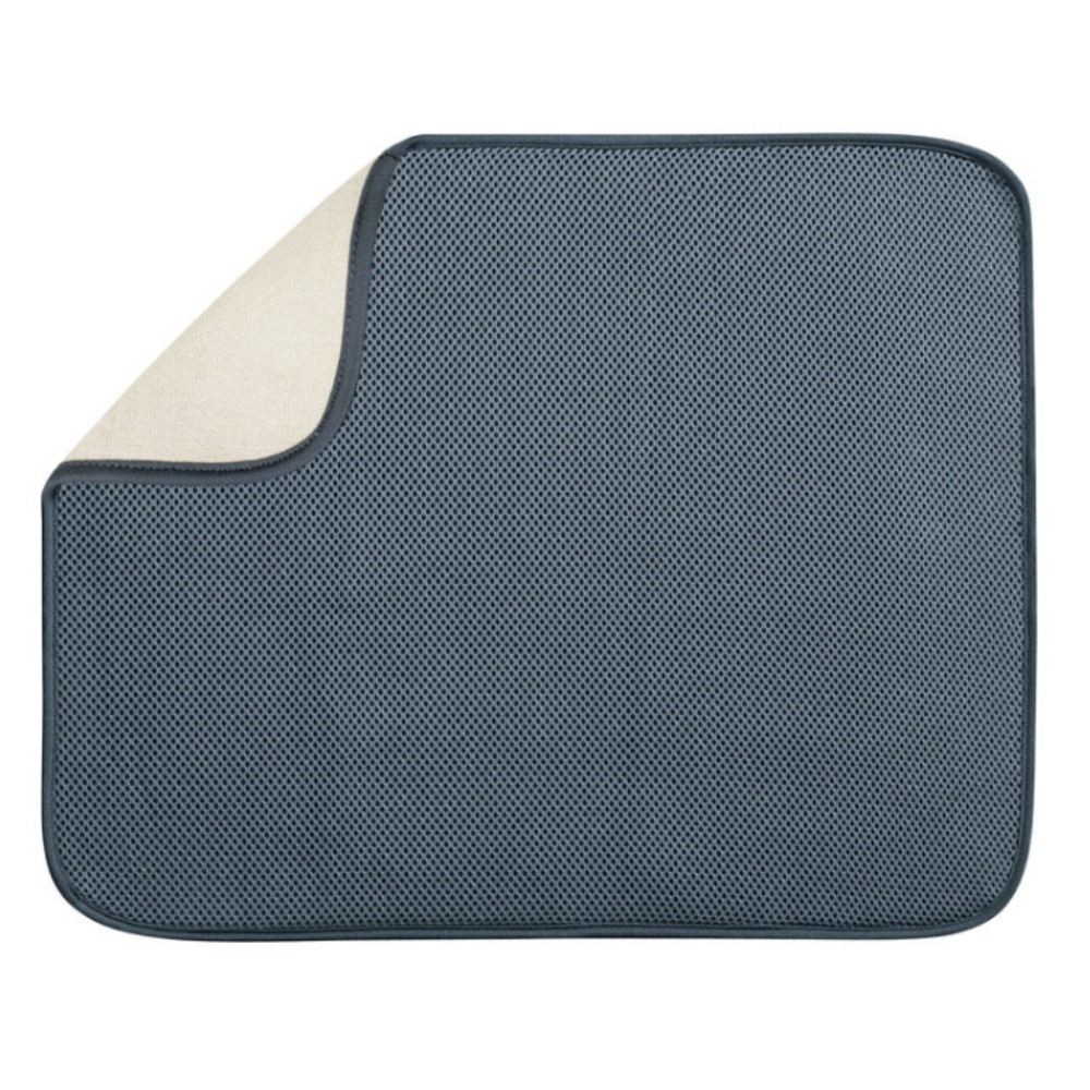 iDesign Pewter Microfiber Drying Mat