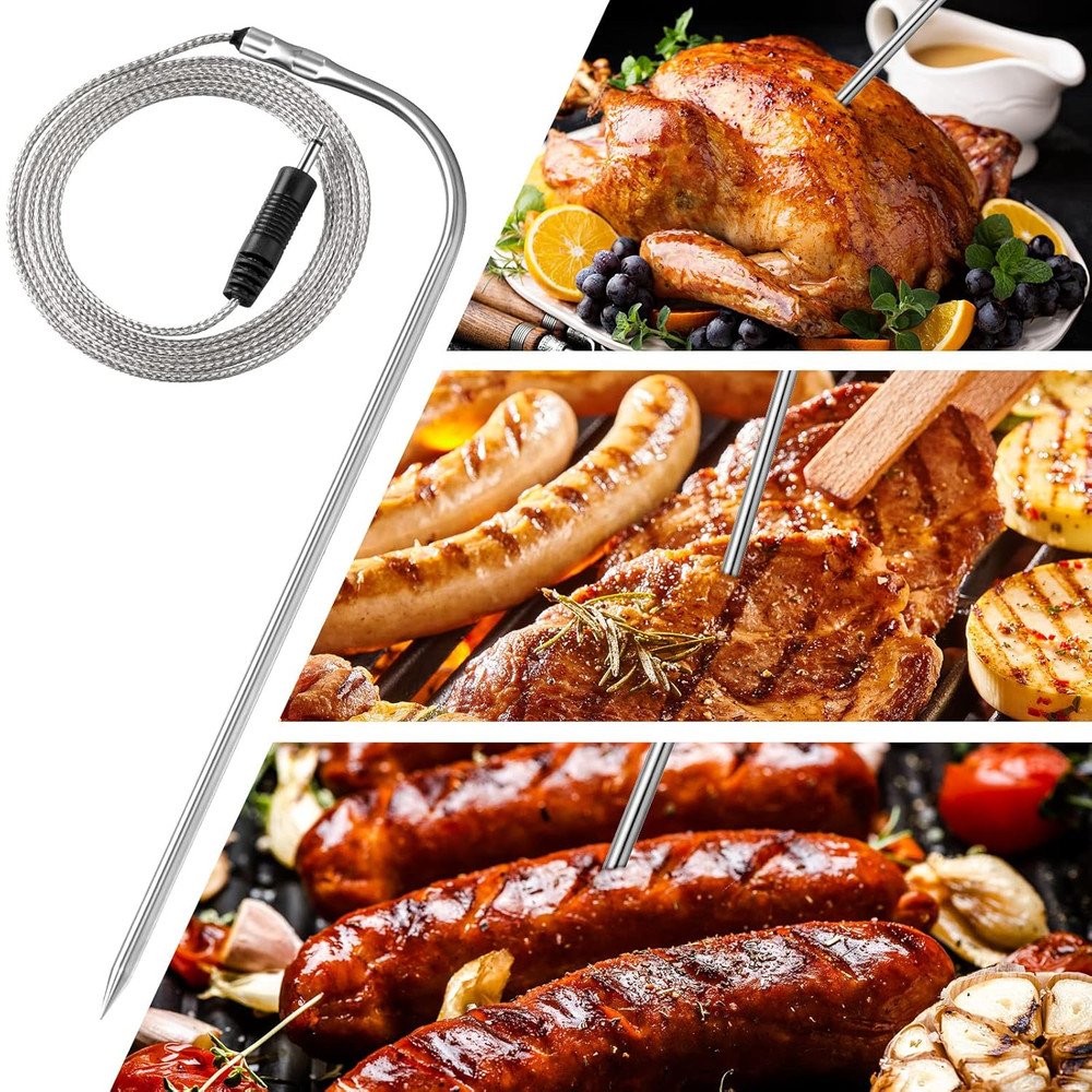 3 Pieces Meat Temperature Probe Thermometer Replacement for Grills and Smokers 2