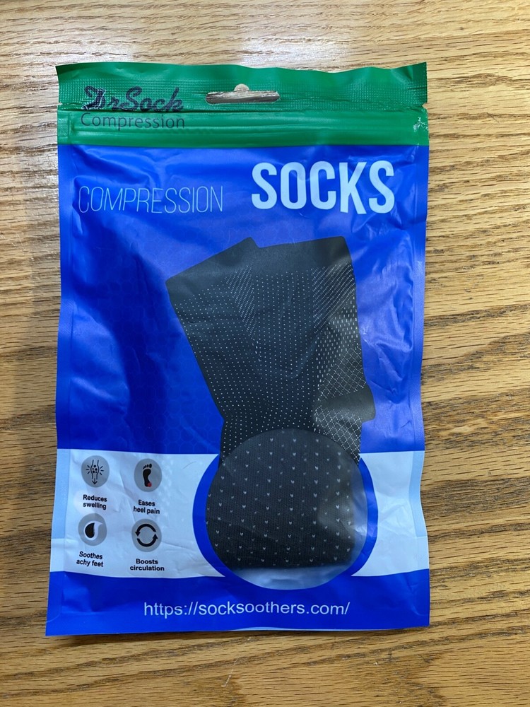 NEW! The Sock Compression Black Ankle Sock 1 Pair Compression Sock Free Shipping