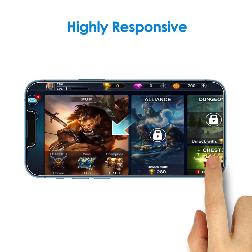 JETech Screen Protector Compatible with iPhone 13 mini 5.4-Inch, 3-Pack