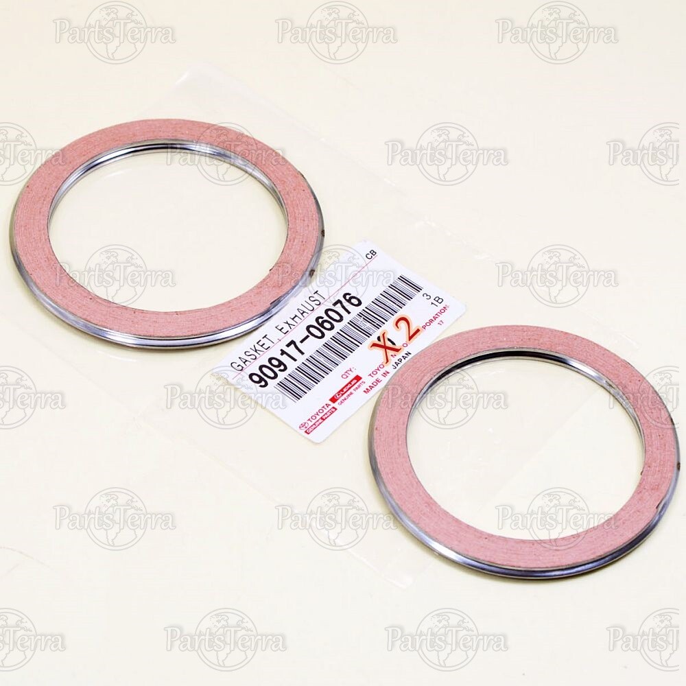New Genuine OEM TOYOTA LEXUS Exhaust Pipe Connector Gaskets - 9091706076 - 2pc