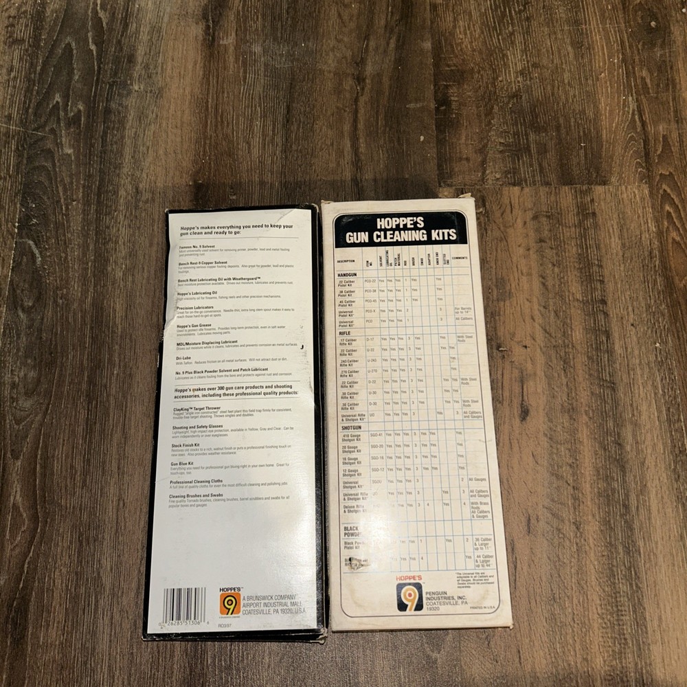 Hoppe’s Gun Cleaning Kits Lot