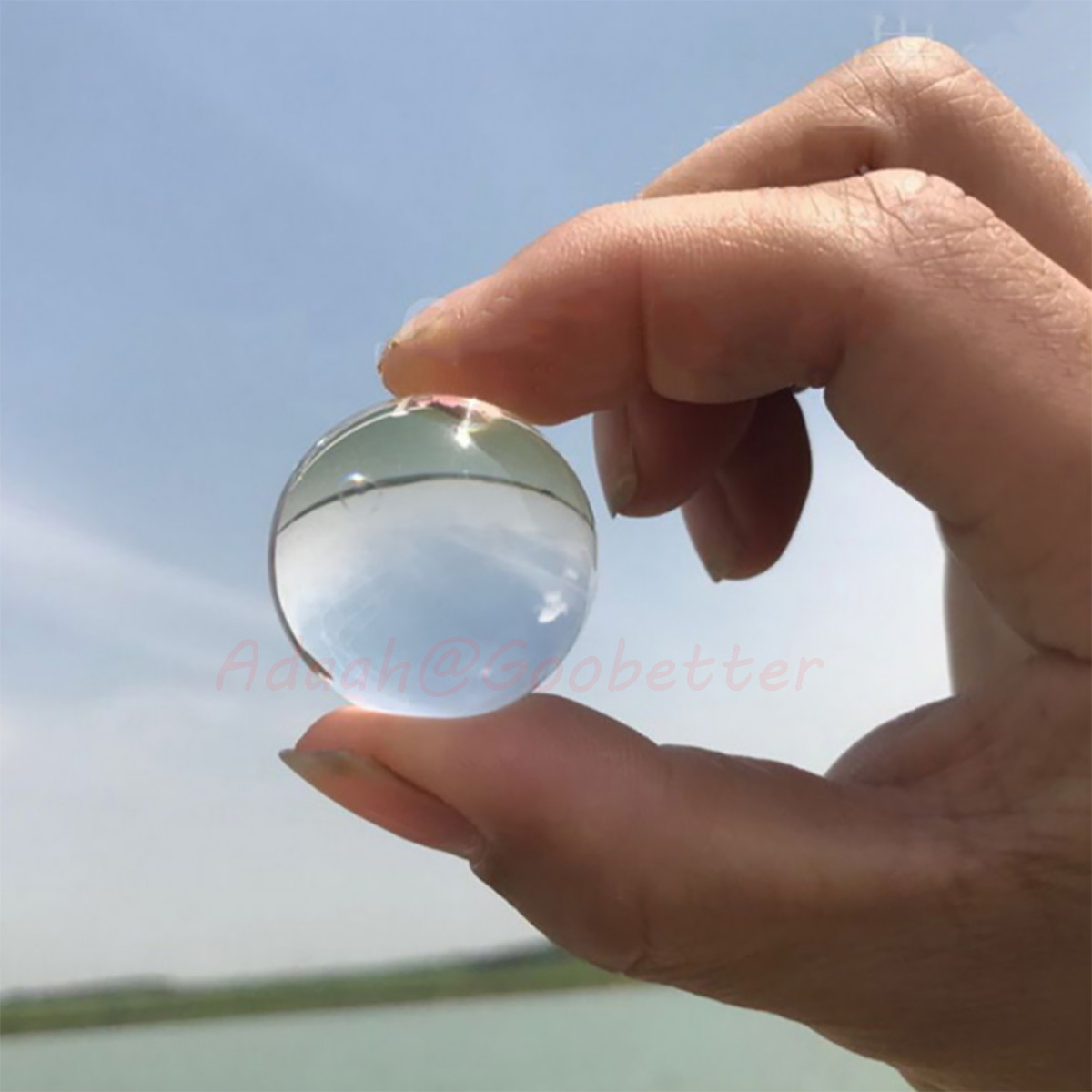 Clear Crystal Ball Glass Lens Sphere 18mm-120mm Healing Sphere Photography Decor