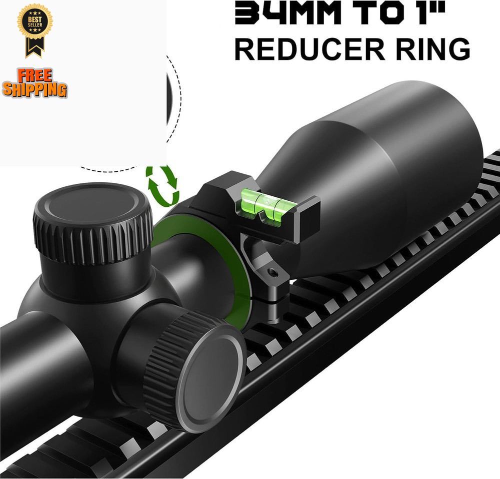 DISCOVERYOPT Multi-Compatible Scope Bubble Levels | Fits ‎black Green