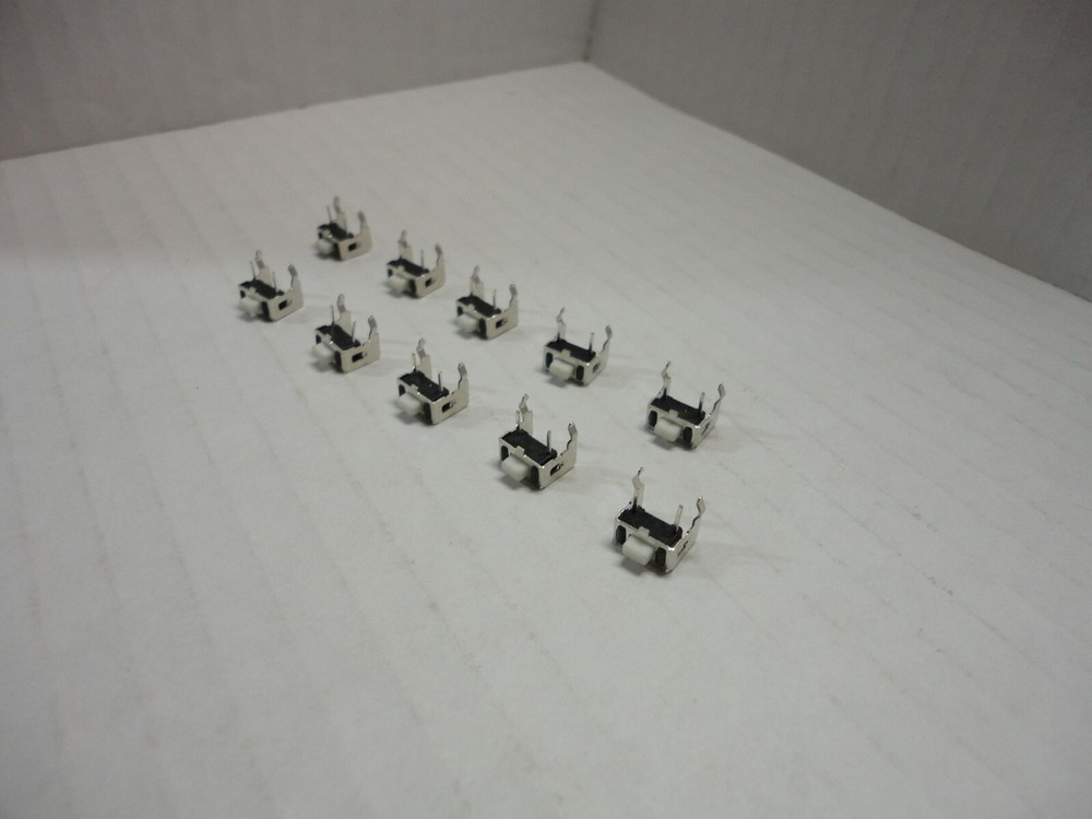 10 Pack Lot Tact Switch 3x6x5mm Bracket Momentary Micro Push Button Switches 90D