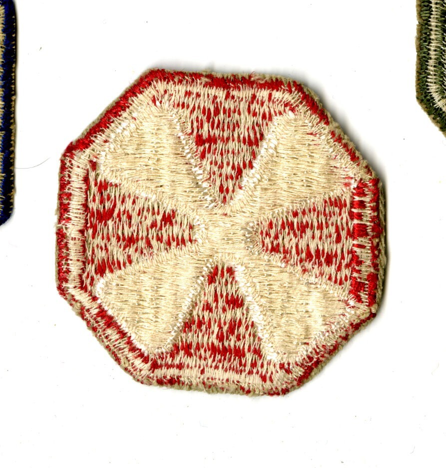 Eighth Army White Back Patch Cut Edge New Guinea Philippines Pacific