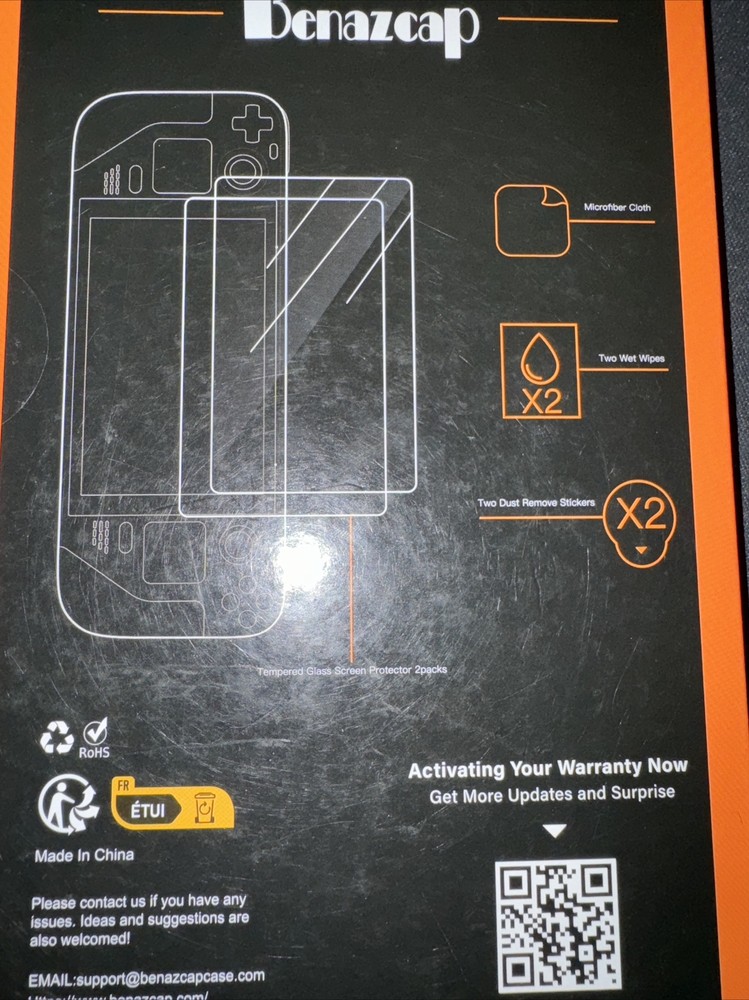 Steam Deck Glass Screen Protectors 2 Pack