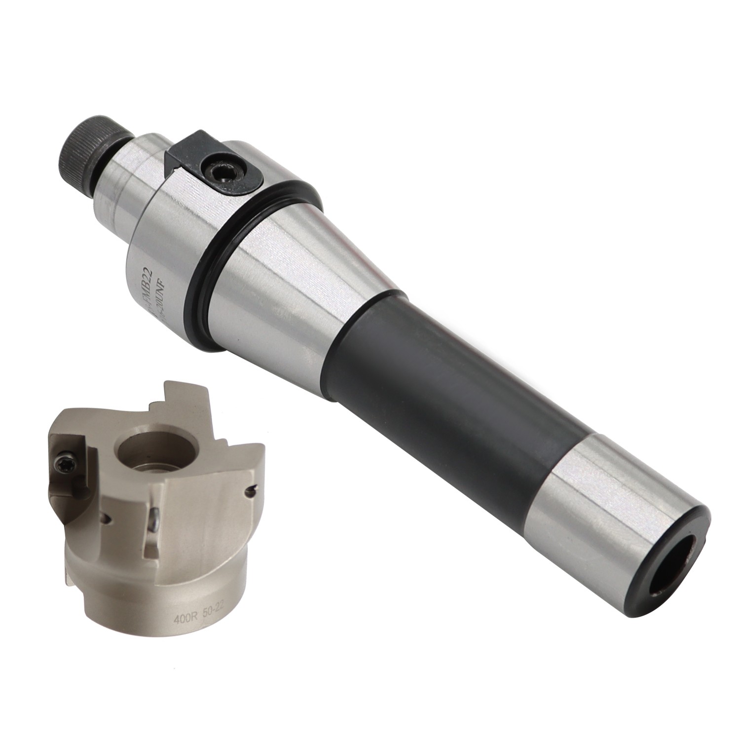 10Pc Carbide Insert Face End Mill Shell Cutter R8 FMB22 Arbor 400R 50MM APMT1604