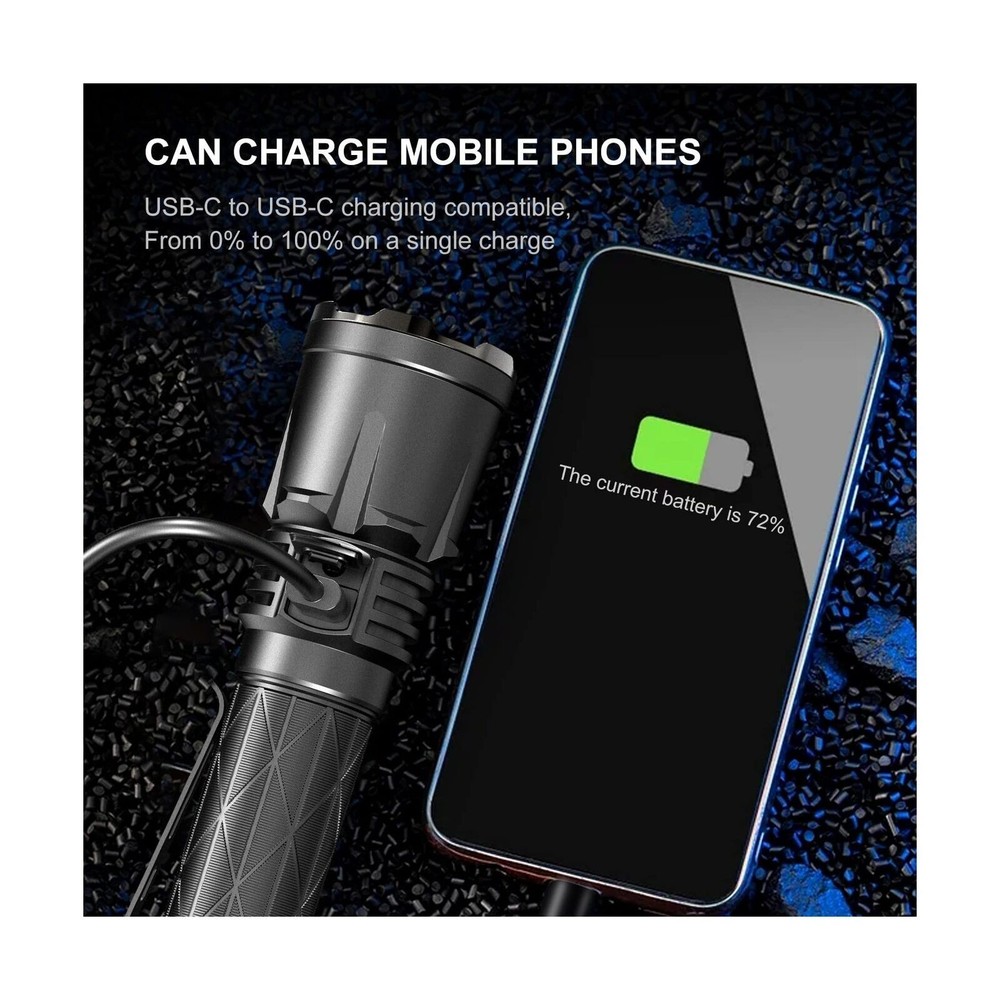 4400 Lumens Rechargeable Advanced Tactical Flashlight