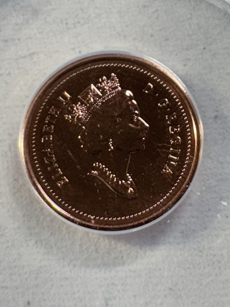 2000 Canada 1 Cent Graded MS 69 RD by ANACS Proof Like