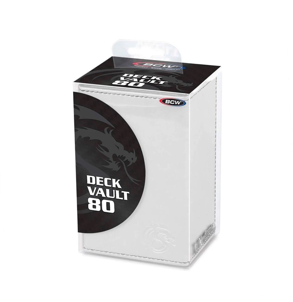 BCW Deck Vault With Removable Dice Tray White Sealed