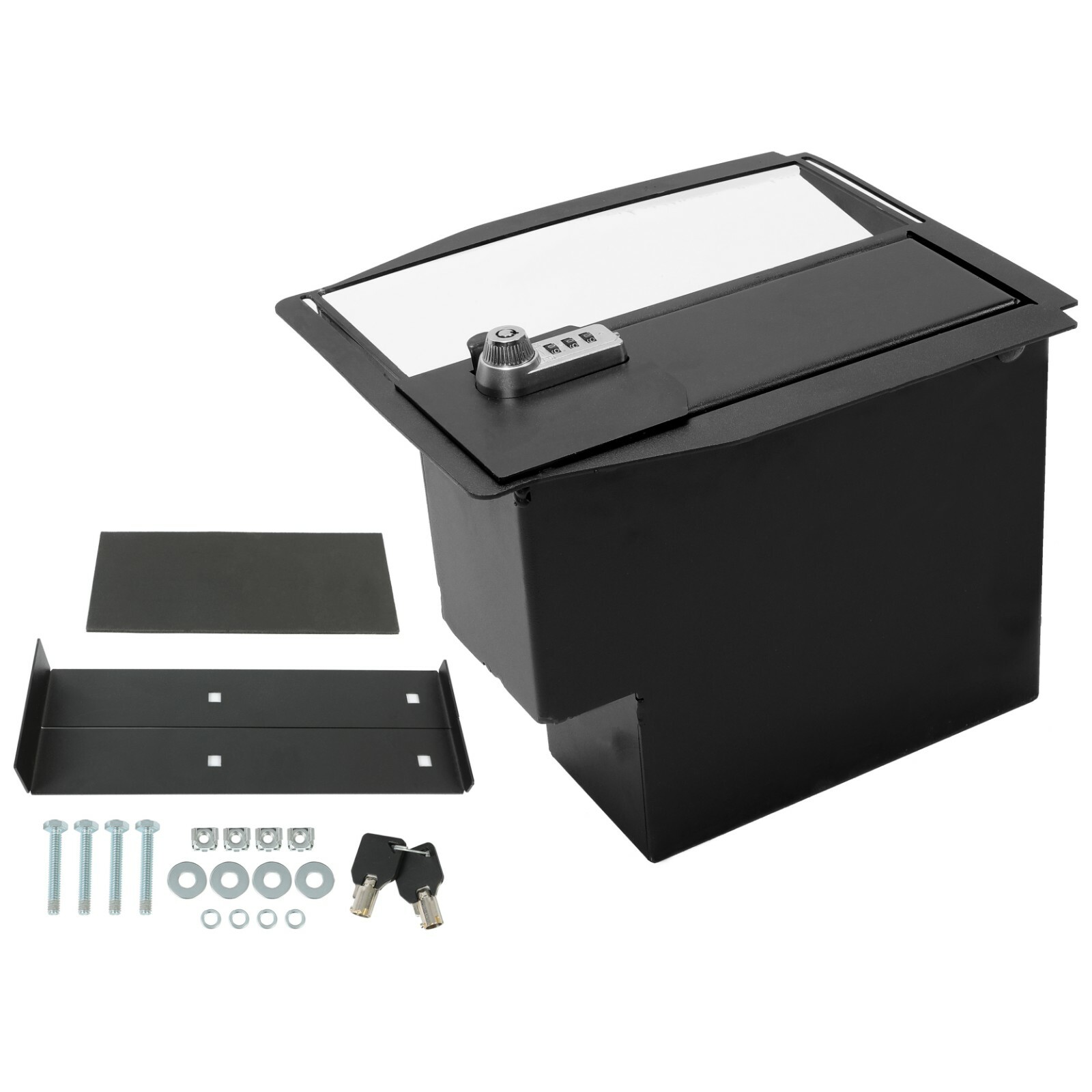 Center Console Safe GUN STORAGE Vault FOR 15-22 F-150 Raptors 17-22 F-250 F-350